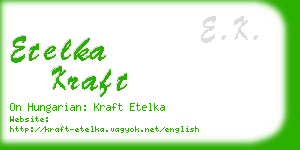 etelka kraft business card